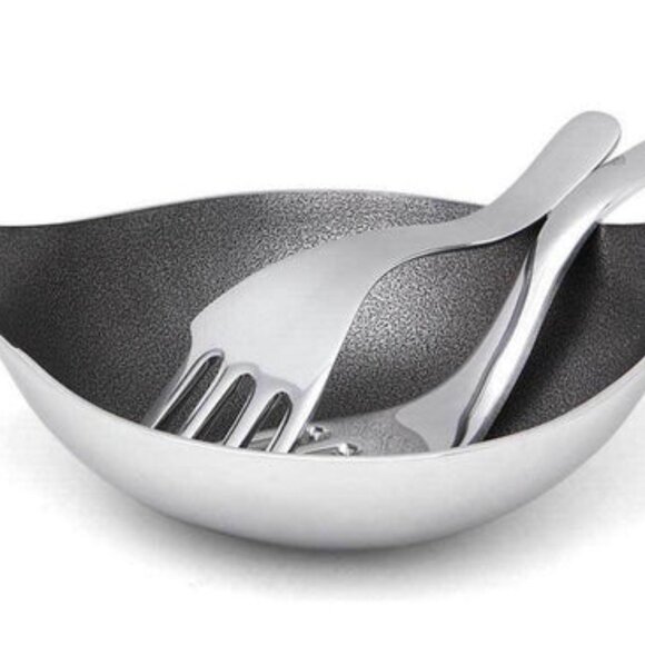 INSPIRED GENERATIONS Serving Bowl and Holding Hands Servers Salad Fruit Veggies - Picture 2 of 6